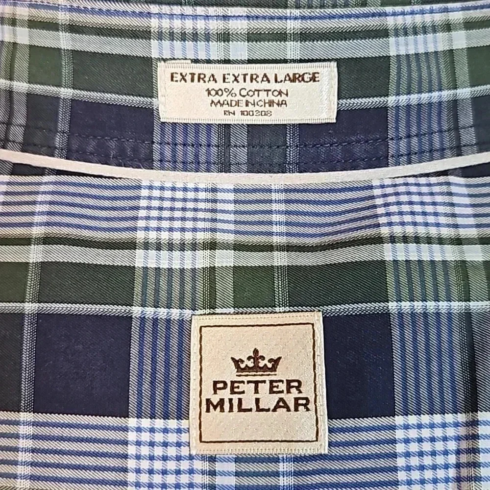 Peter Millar Short Sleeve Button Down  Sport Shirt XXL - Picture 5 of 5